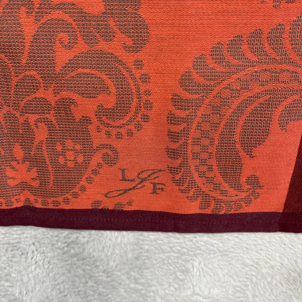 Le Jacquard Francais Tea Towel Primrose Bordier Orange Grey Damask Shakers